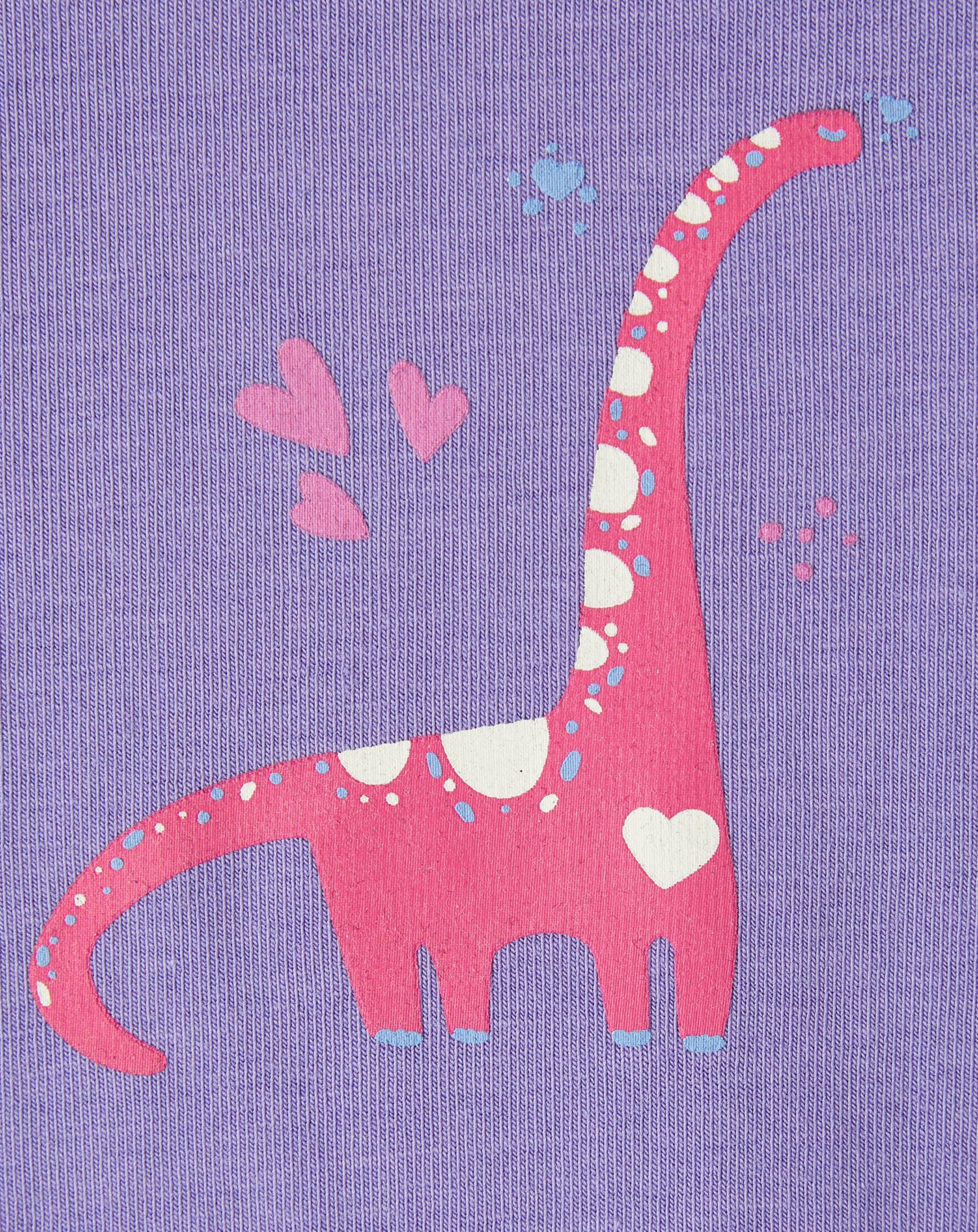 T-Shirt NMFBELA DINO in aster purple