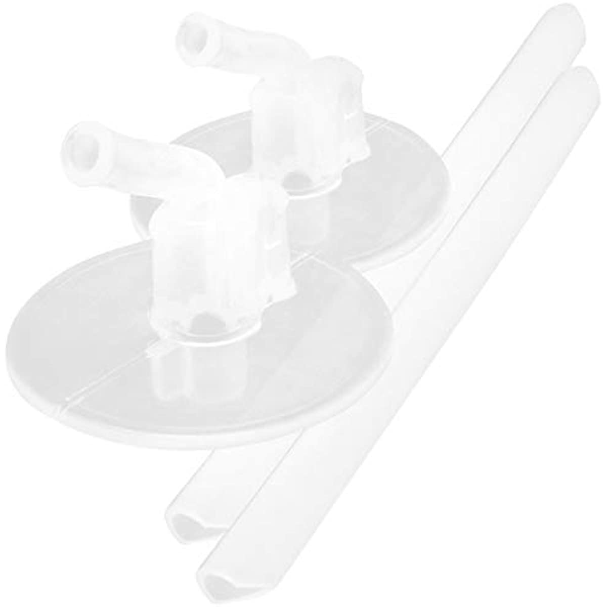 Conjunto de canudos de substitui&ccedil;&atilde;o para Foogo THRF401RS6 F401 Thermos Funtainer, 2 pacotes, tamanho &uacute;nico, transparente