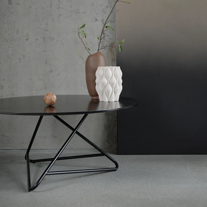 Softline - Tribeca Beistelltisch, large, Chrom / weiss lackiert