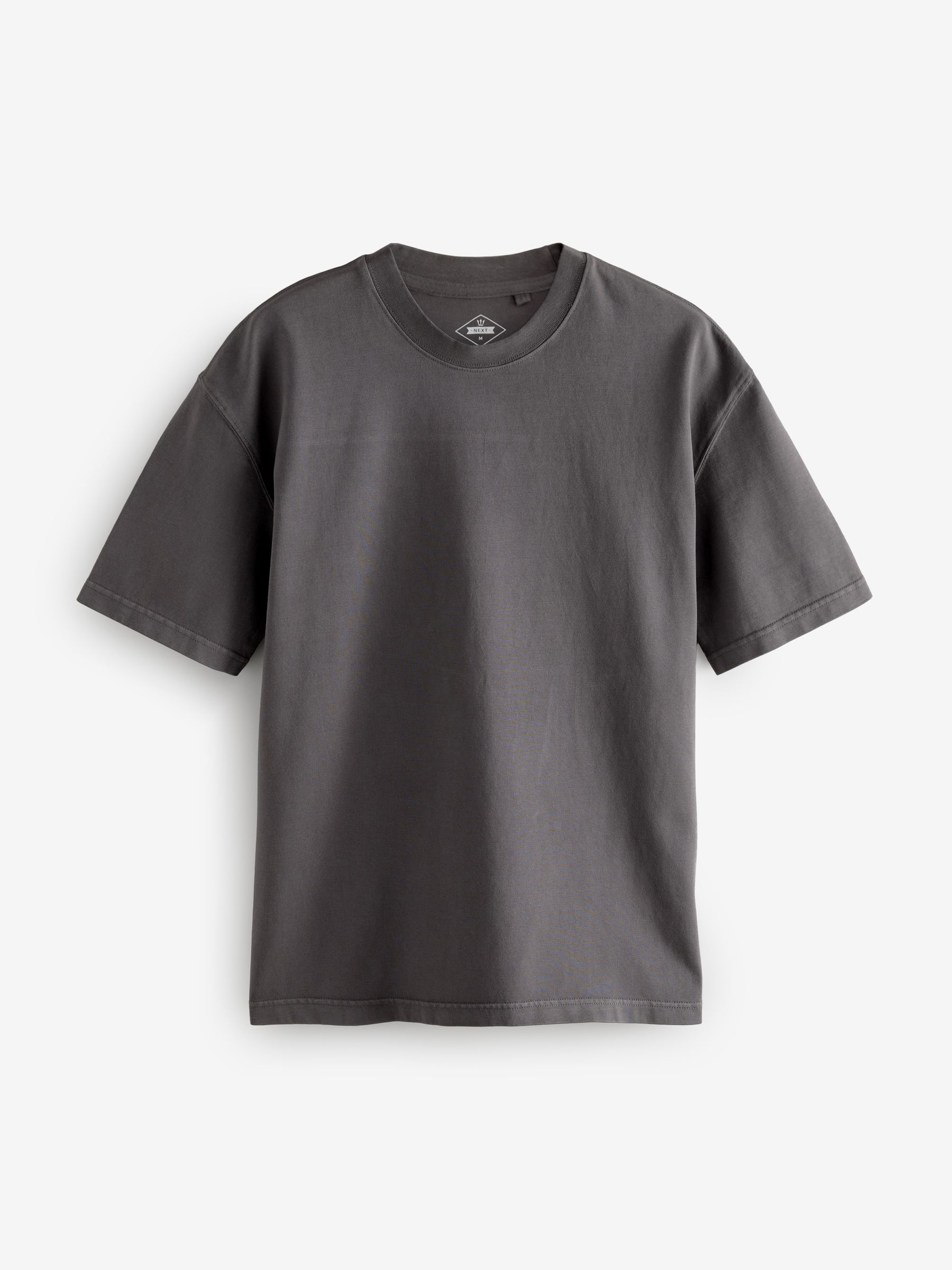 Antracietgrijs/Groen/Ecru geverfd - Relaxed fit - Verpakking van 3 T-shirts van zware stof