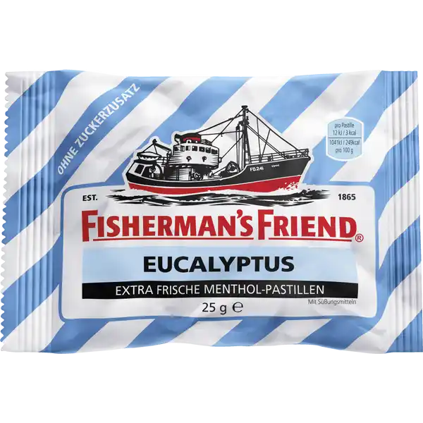 Extra Frische Menthol Pastillen mit Eucalyptusgeschmack und Süßungsmittel