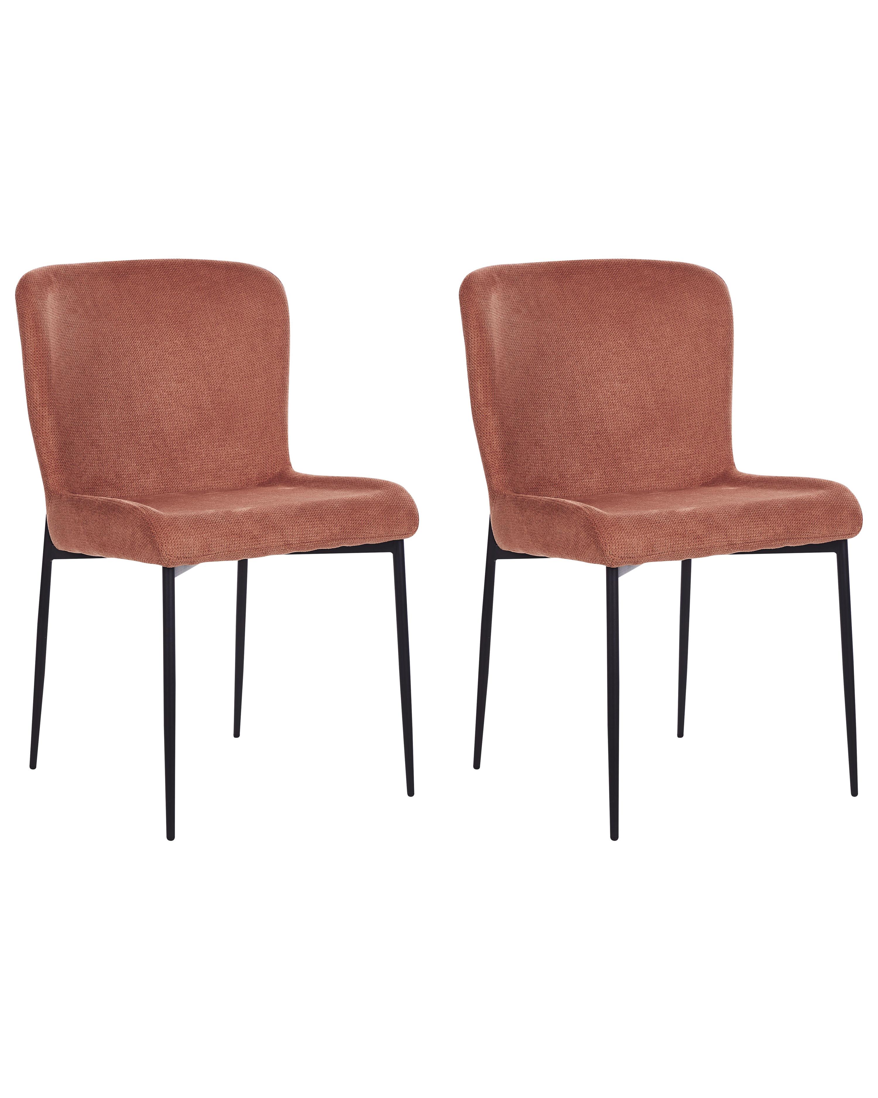 Set van 2 eetkamerstoelen ADA Bruin