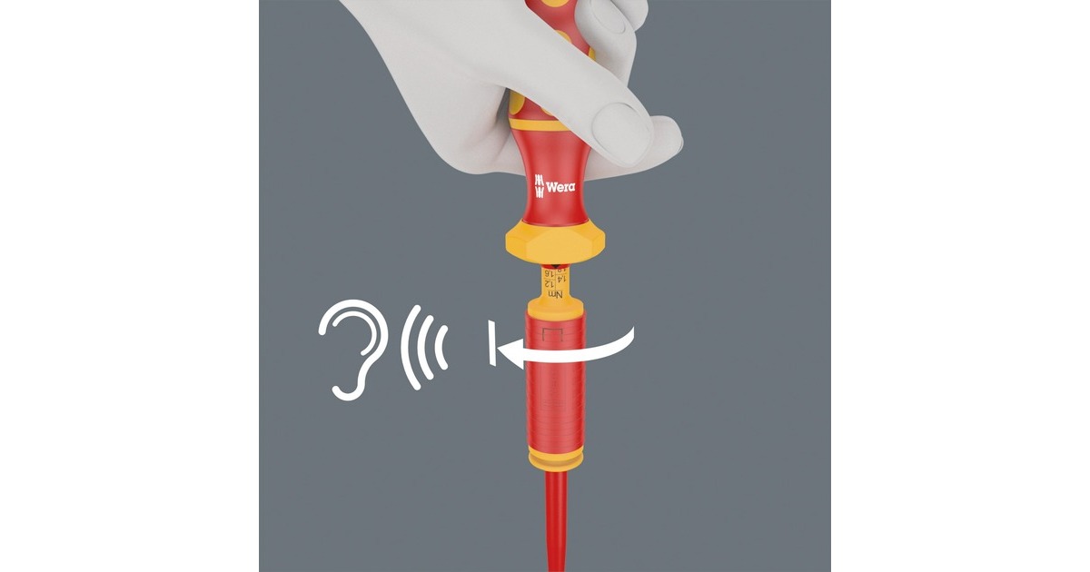 WeraKraftform Kompakt VDE 16 Torque extra slim 1 Tool Finder schroevendraaier  (Rood/geel, 16‑delig)