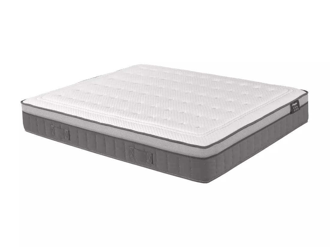 Ensemble 160 x 200 cm sommier déco en kit + matelas hybride ressorts ensachés 7 zones et mémoire de forme ASGARD de YSMÉE ép.30cm - ASGARD de YSMÉE