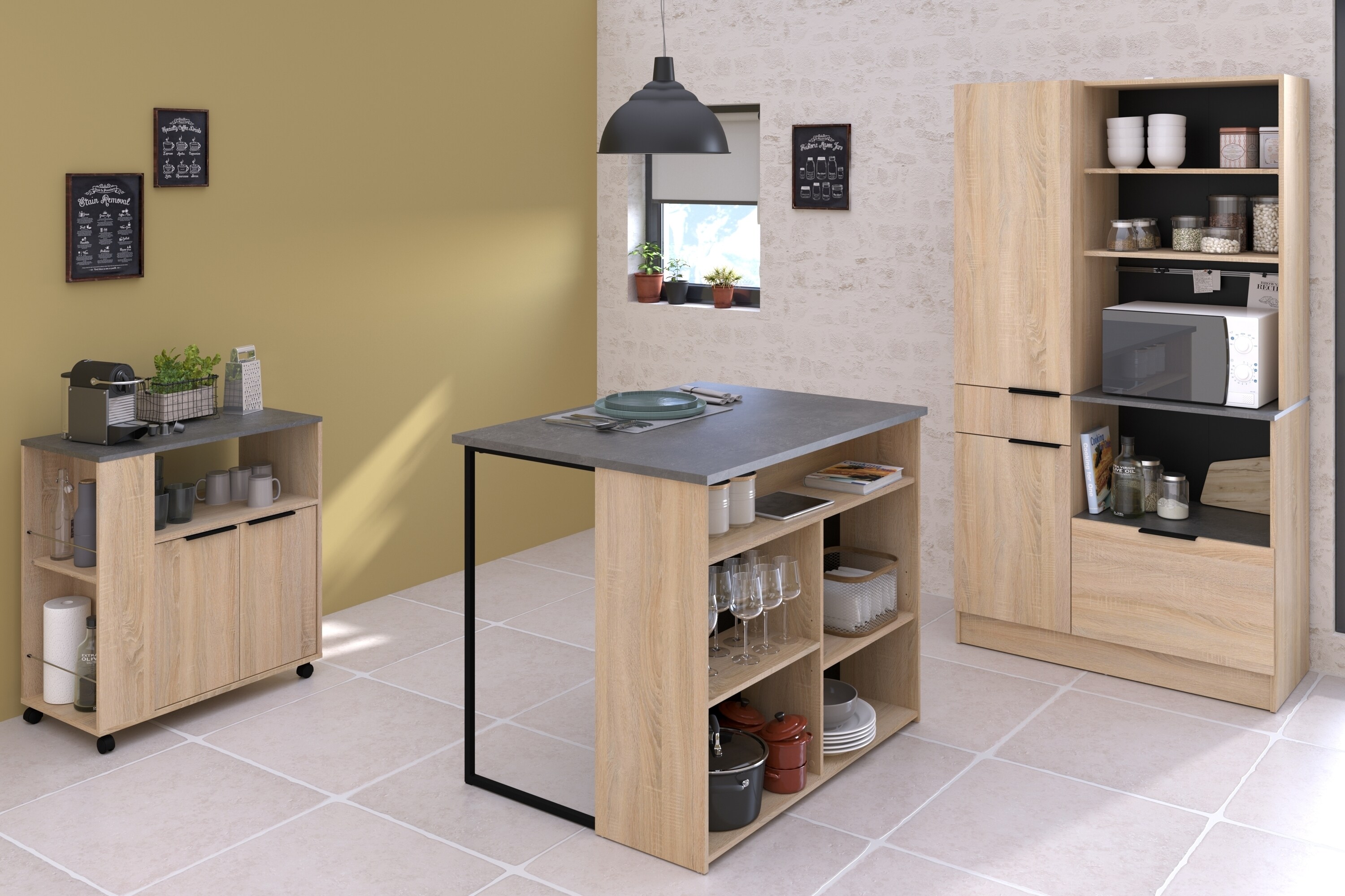 Parisot Küchenbuffet Set 