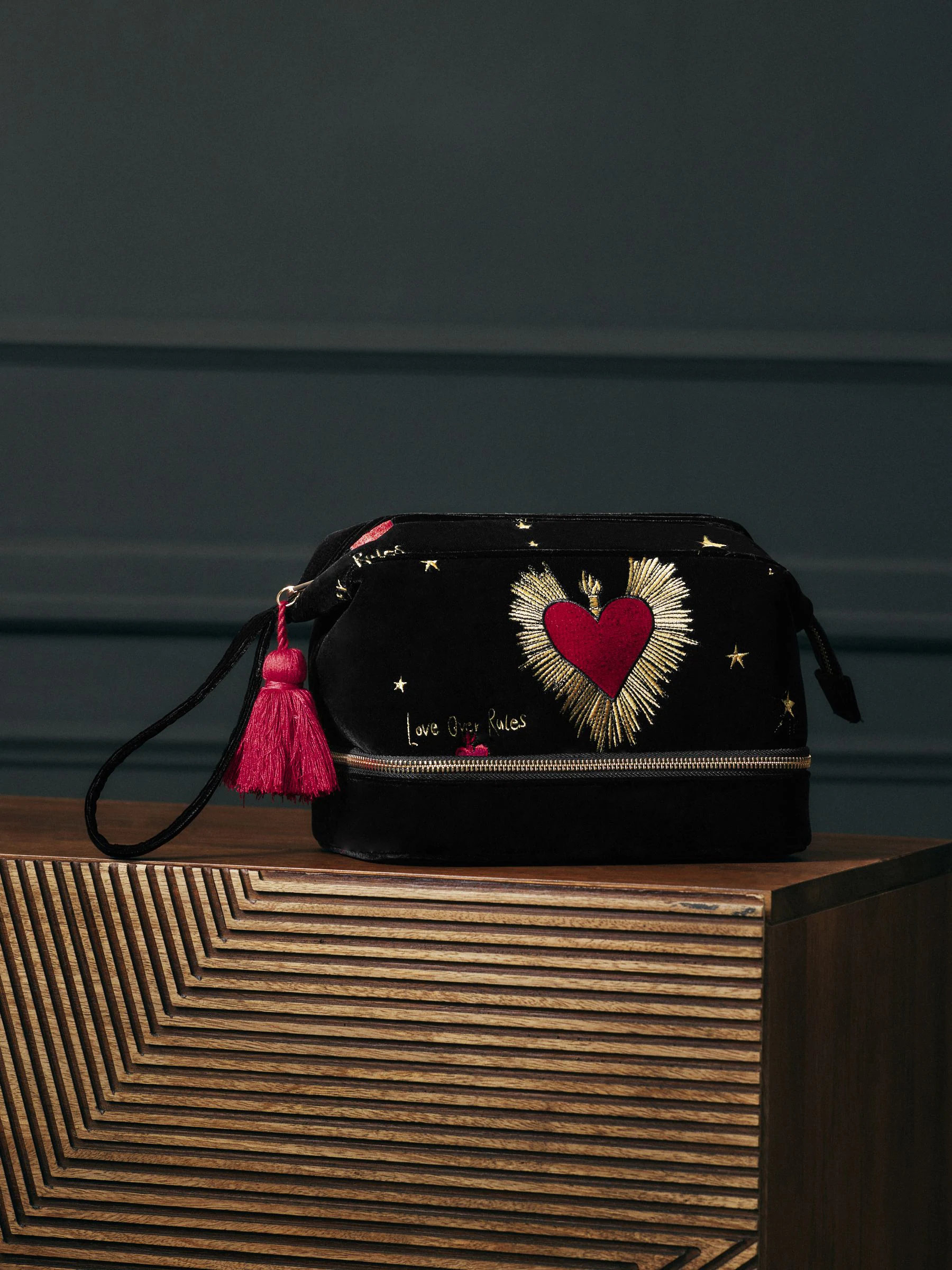 Rockett St George Velvet Washbag