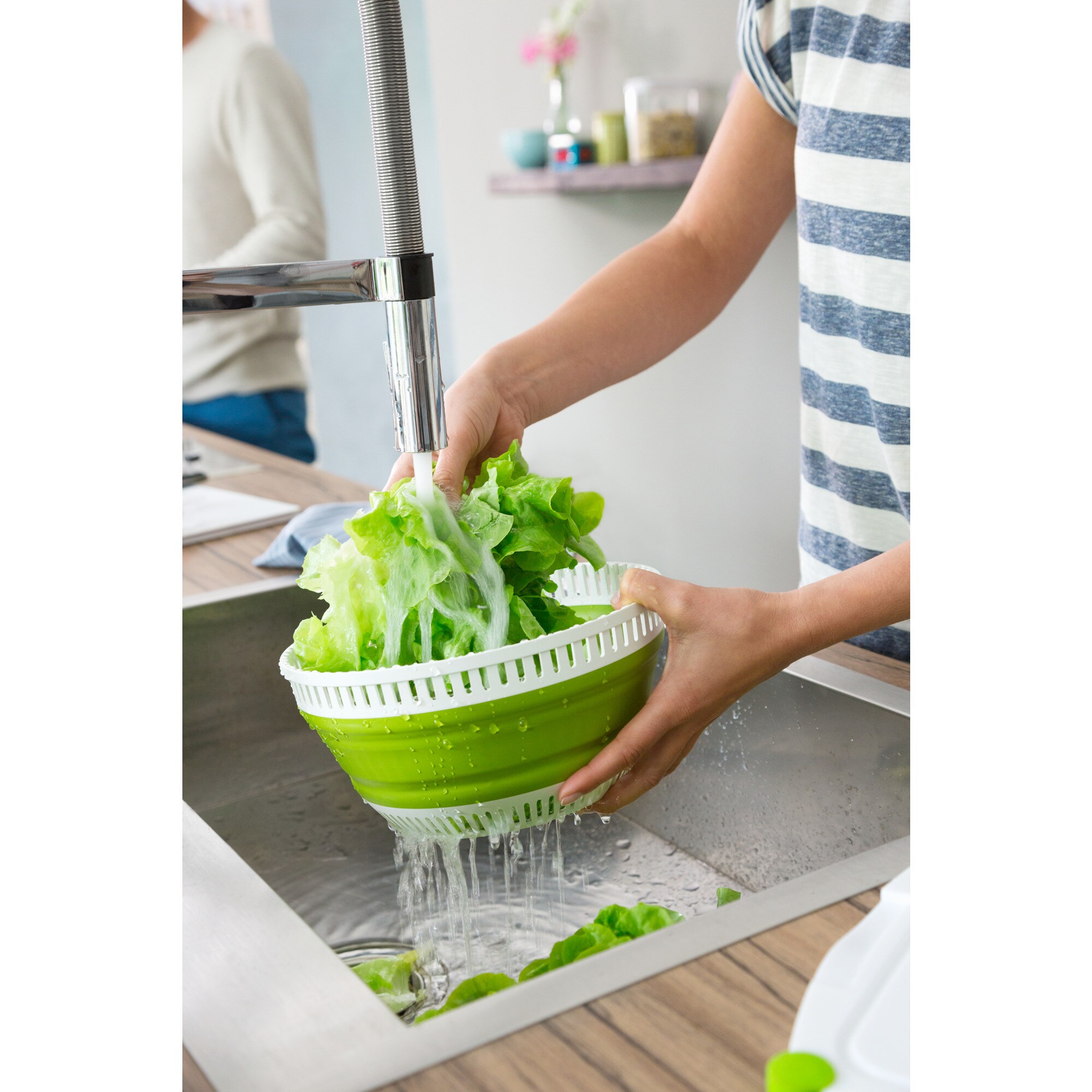 Emsa Schüssel BASIC Falt-Salatschleuder