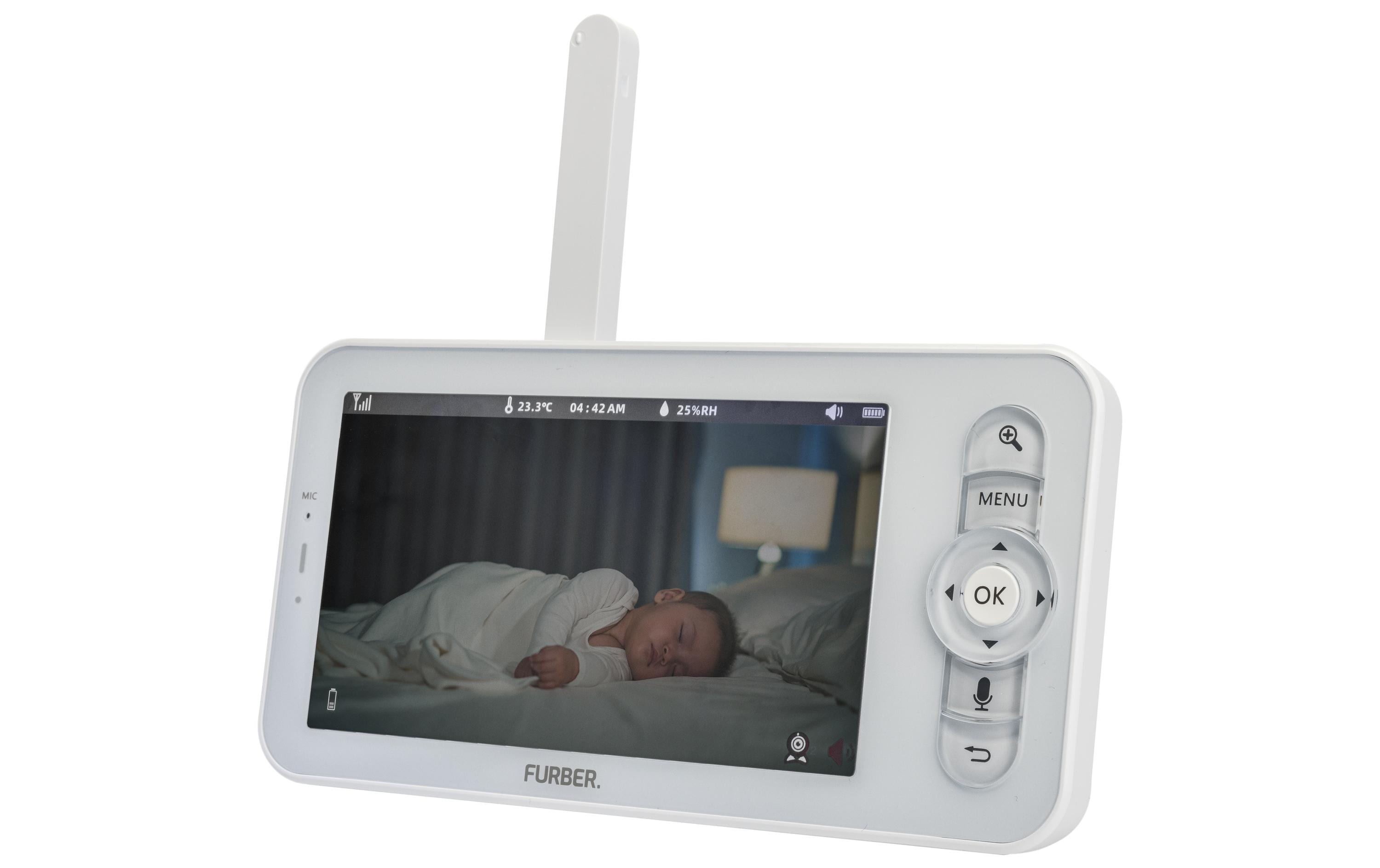 BabymonitorHigh-Definition-Farbmonitor mit Standfuss
