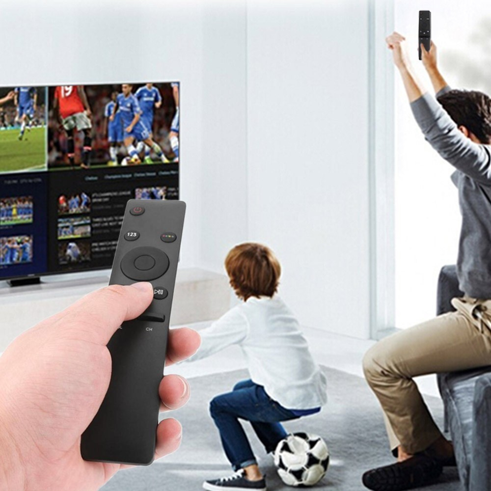 Universal Remote Ersatz Fernbedienung für Samsung Smart TV (Batteriebetrieben) - Schwarz