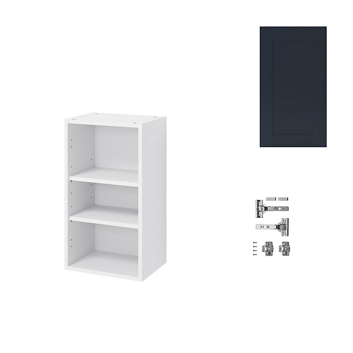 Meuble haut de cuisine avec 1 porte GoodHome Artemisia bleu L. 40 x H. 72 cm
