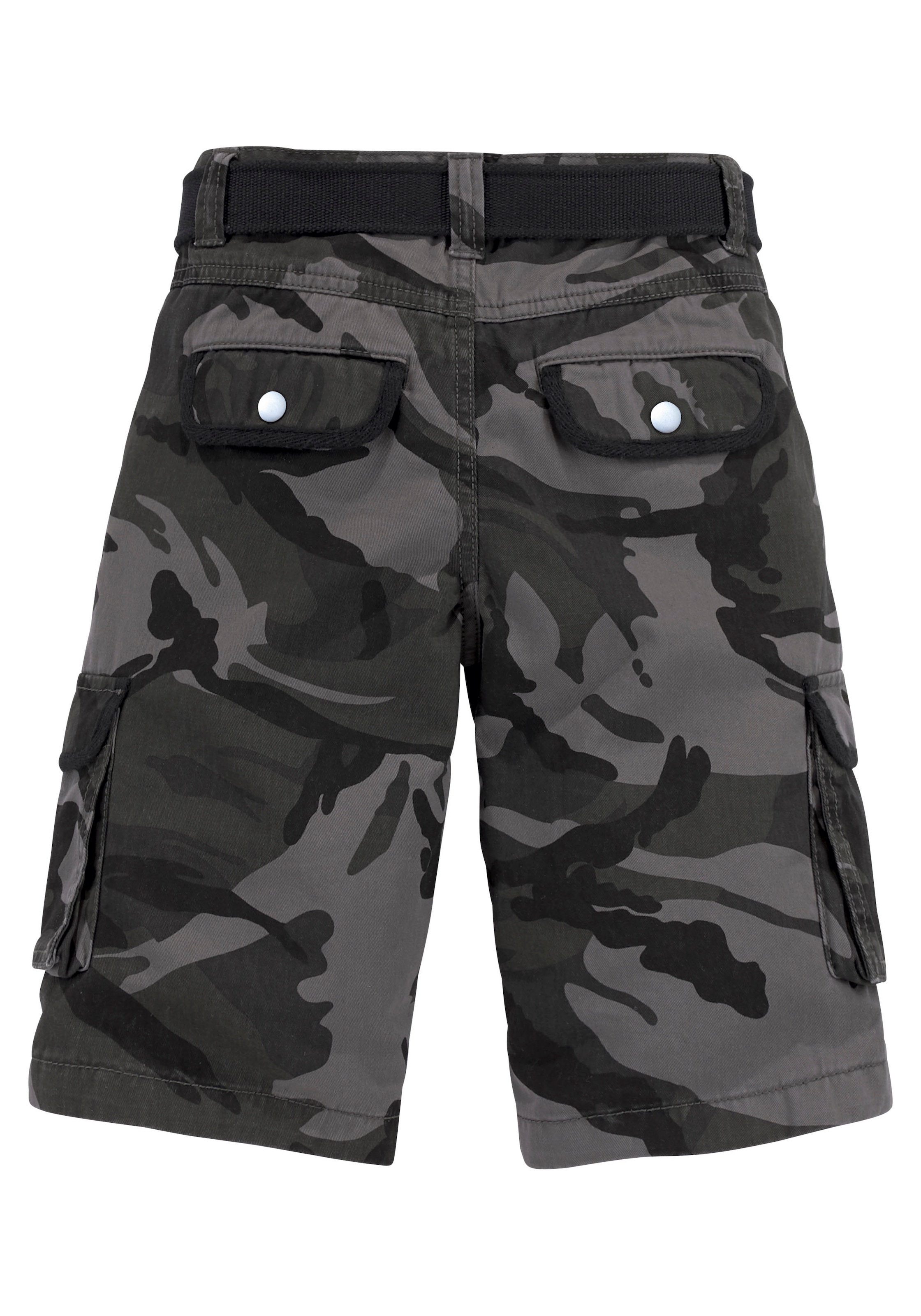 KIDSWORLD Shorts »2tlg. Bermudas+Gürtel«  mit Textilgürtel