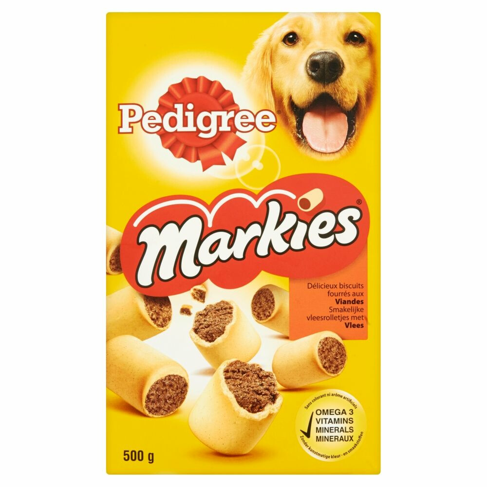 12x Pedigree Markies Original Hondensnacks Vlees500 gr