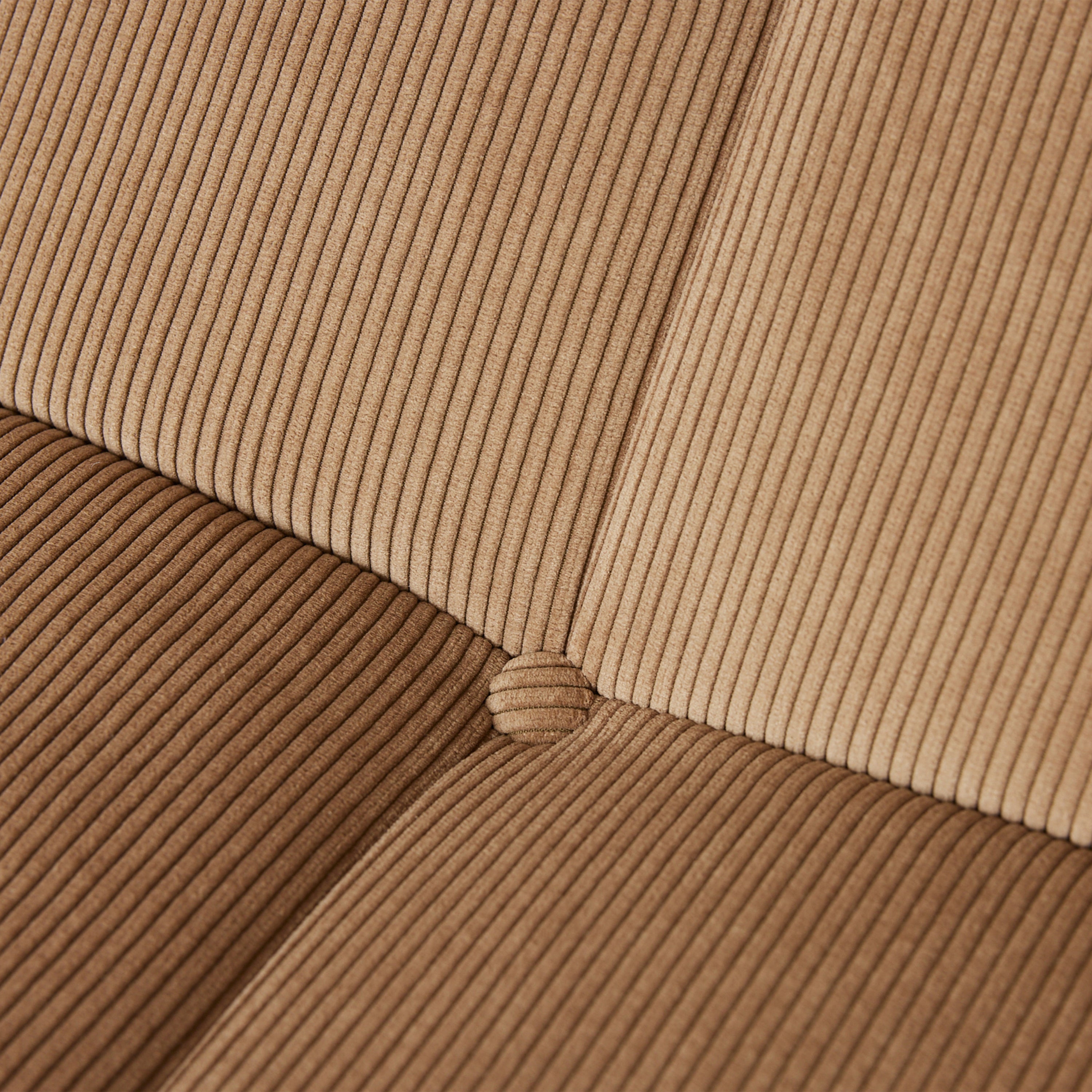 HKliving Lazy Lounge Fauteuil - Rib - Bruin