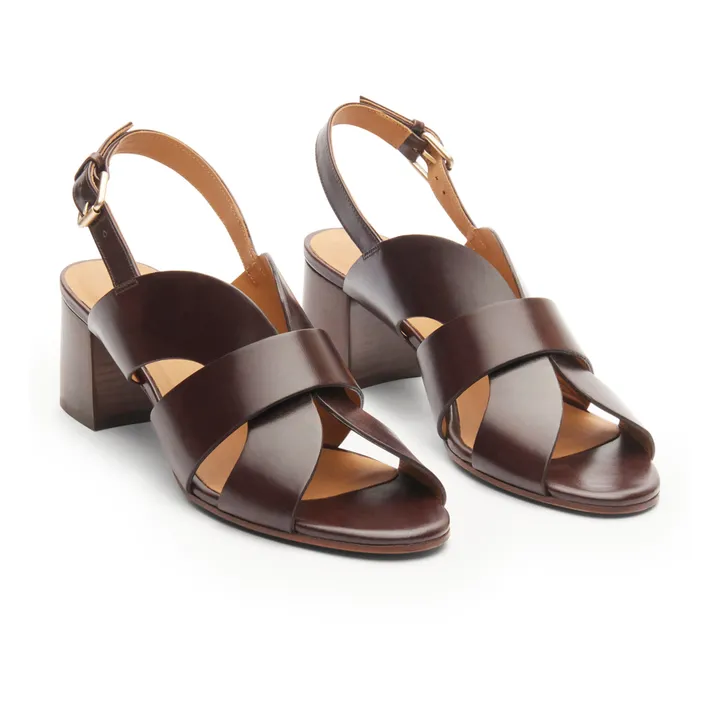 Rivecour Sandales Cuir n°551 | Ebène