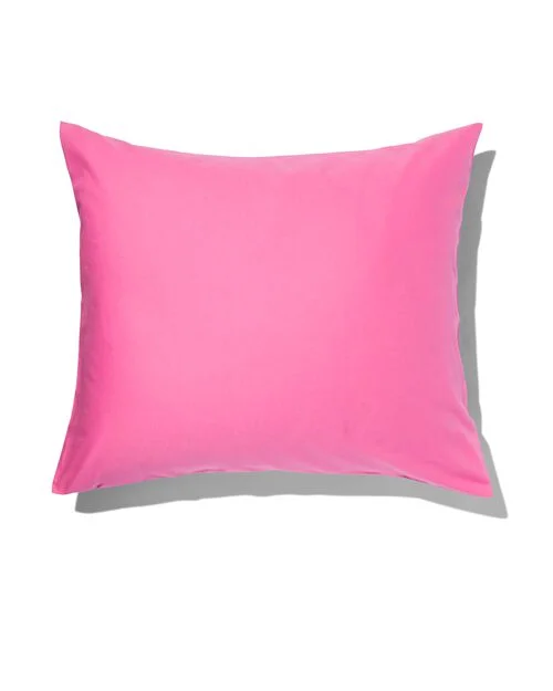 taie d'oreiller coton doux 60 x 70 rose vif