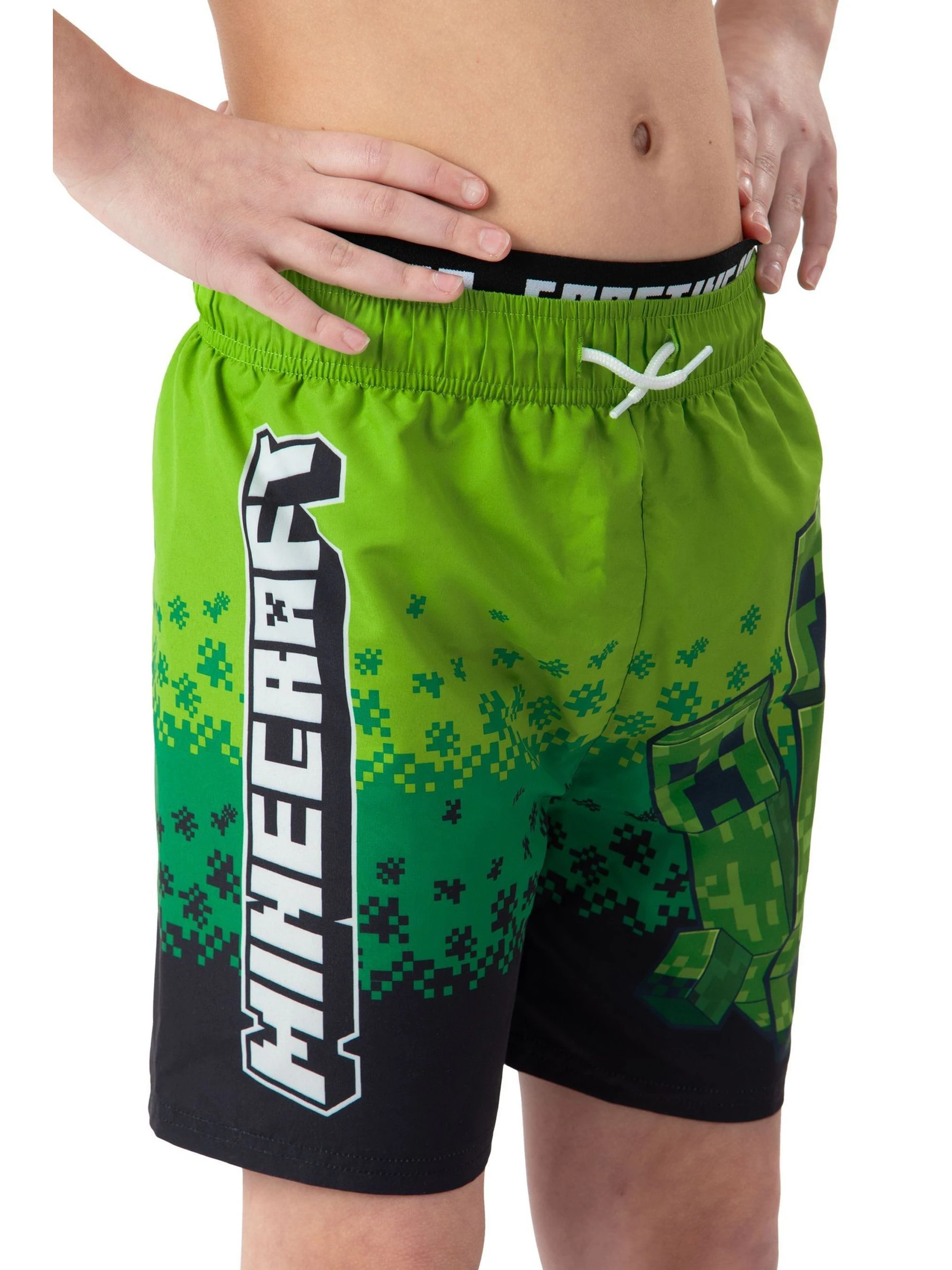 Character Minecraft Creeper zwembroek
