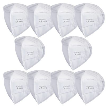 Lot de 6 filtres Frogmask FFP2 Blancs
