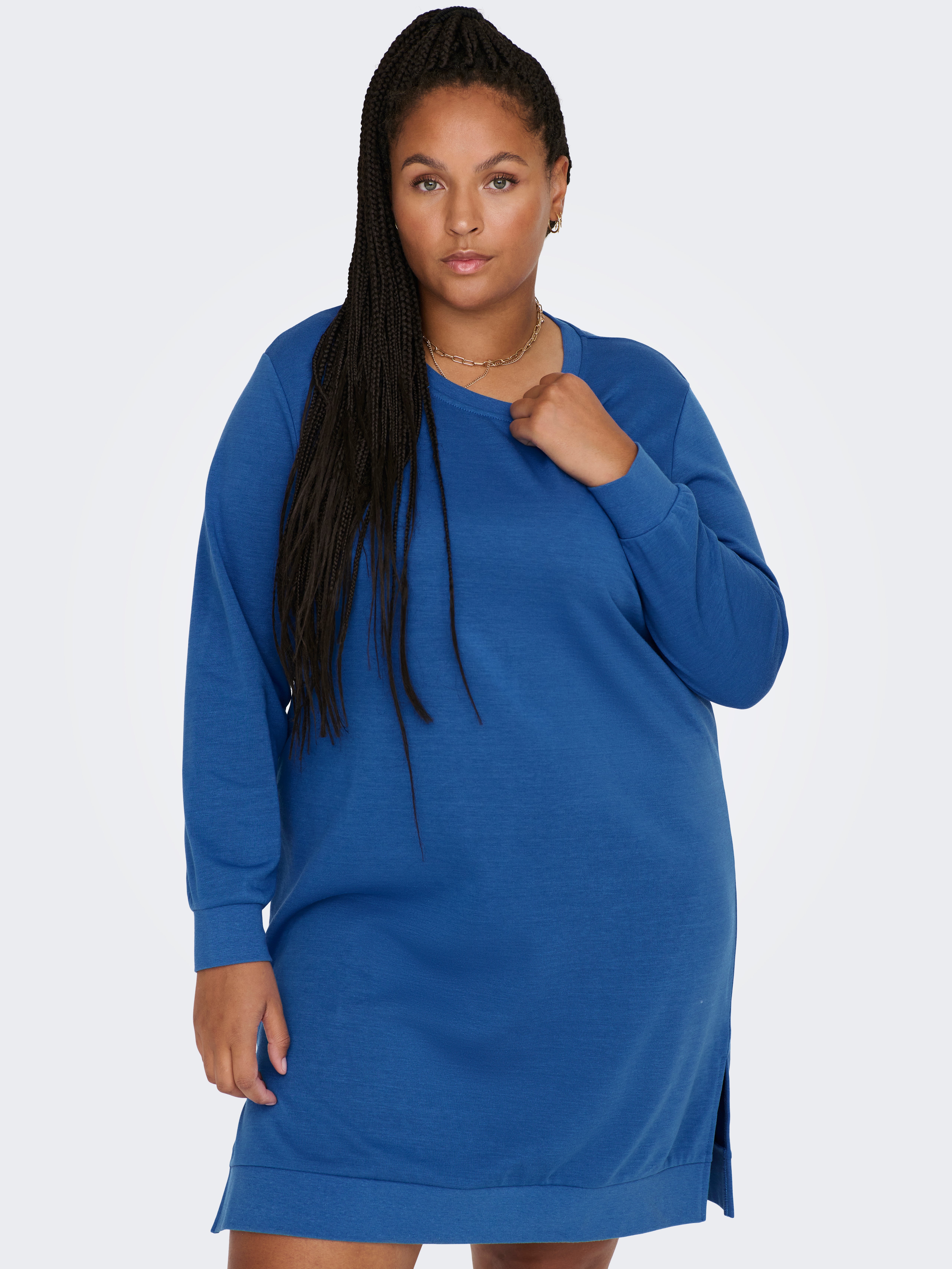 CARSIV Langes Kleid Strong Blue