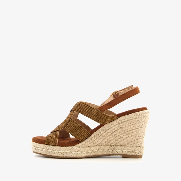 Blue Box dames espadrilles met sleehak brons