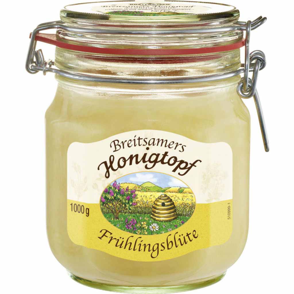 Breitsamers Honigtopf Frühlingsblüte Bienenhonig 1000g MHD:30.10.26