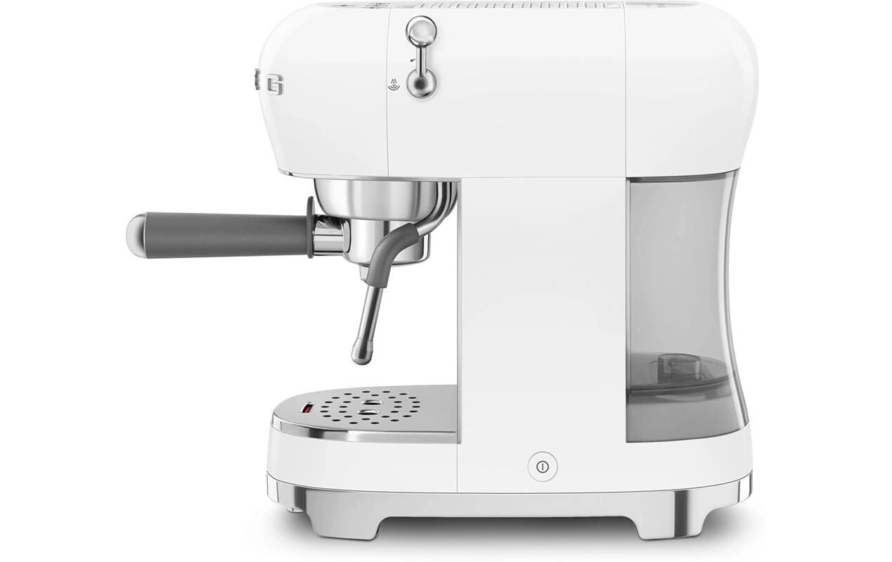 Siebträgermaschine 50's Style ECF02WHEU Weiss<br>Espresso Kaffeemaschine