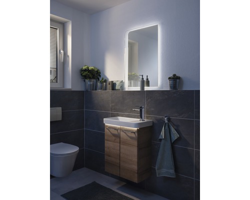 Wastafelmeubel FACKELMANN Milano BxHxD 52 x 61 cm x 27,5 cm Frontkleur eikenhoutdecor 84332