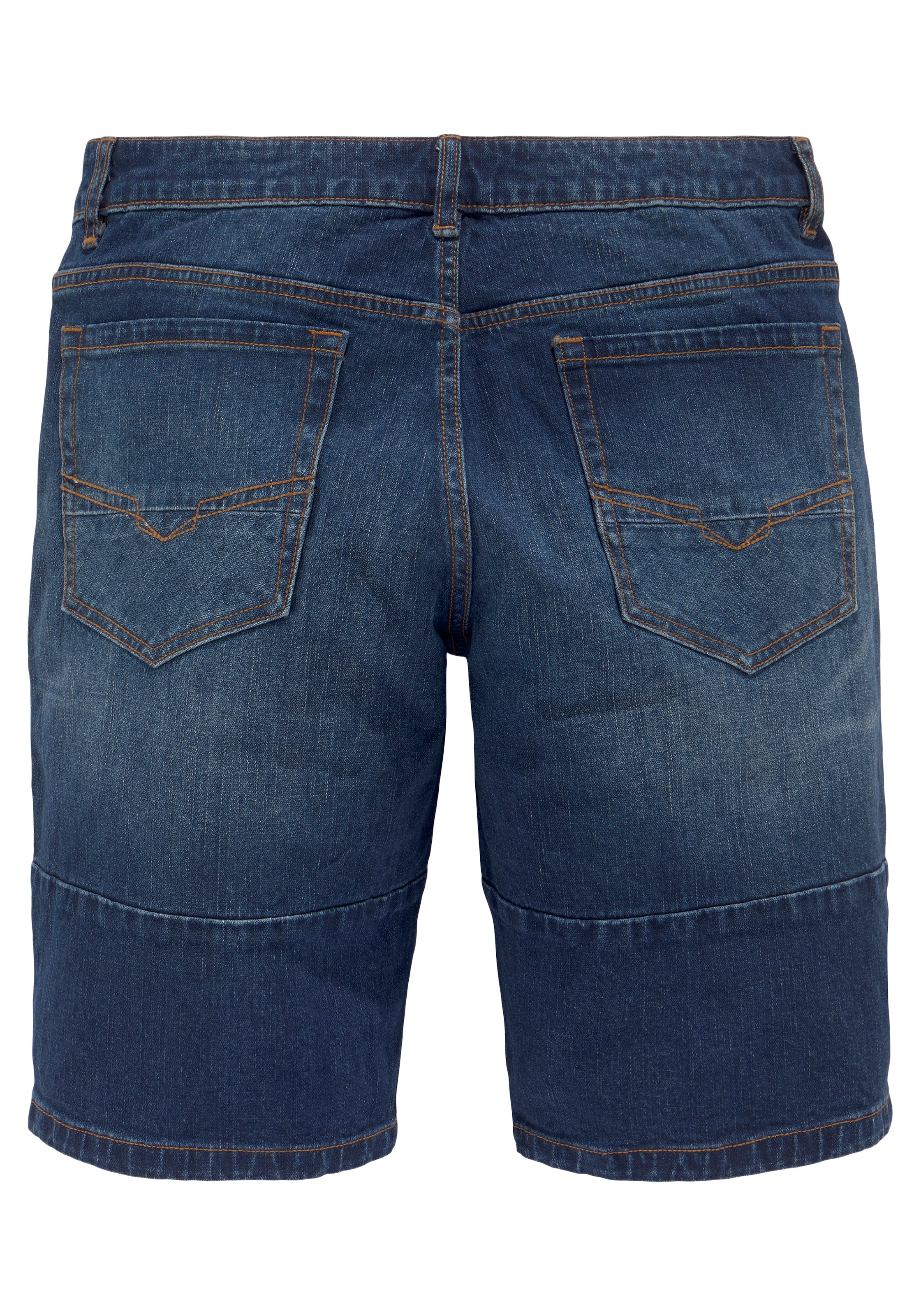 H.I.S Jeansbermudas , entspannte Passform,  gerader Beinschnitt,  modische Washed-Optik