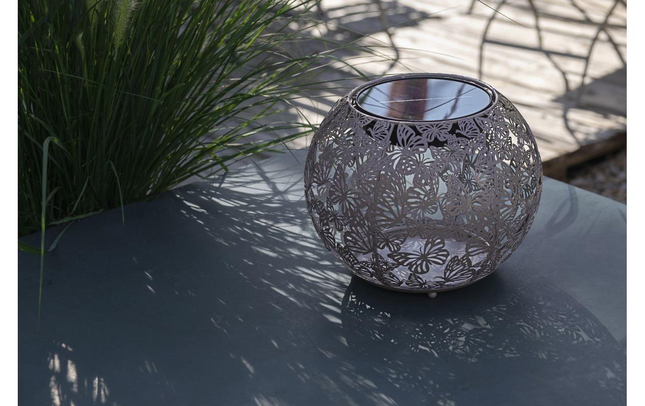 Solar Antic Globe Farfalla BraunDekorative Solarleuchte