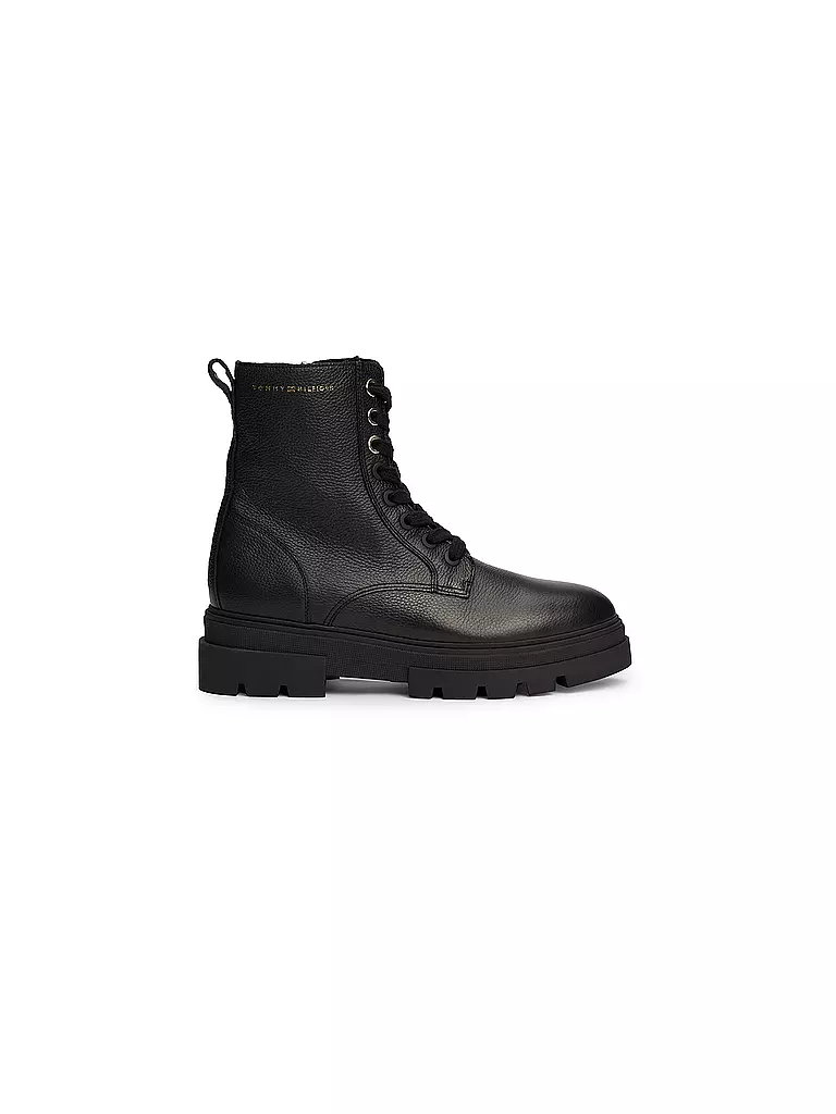 TOMMY HILFIGER Schnürboots schwarz