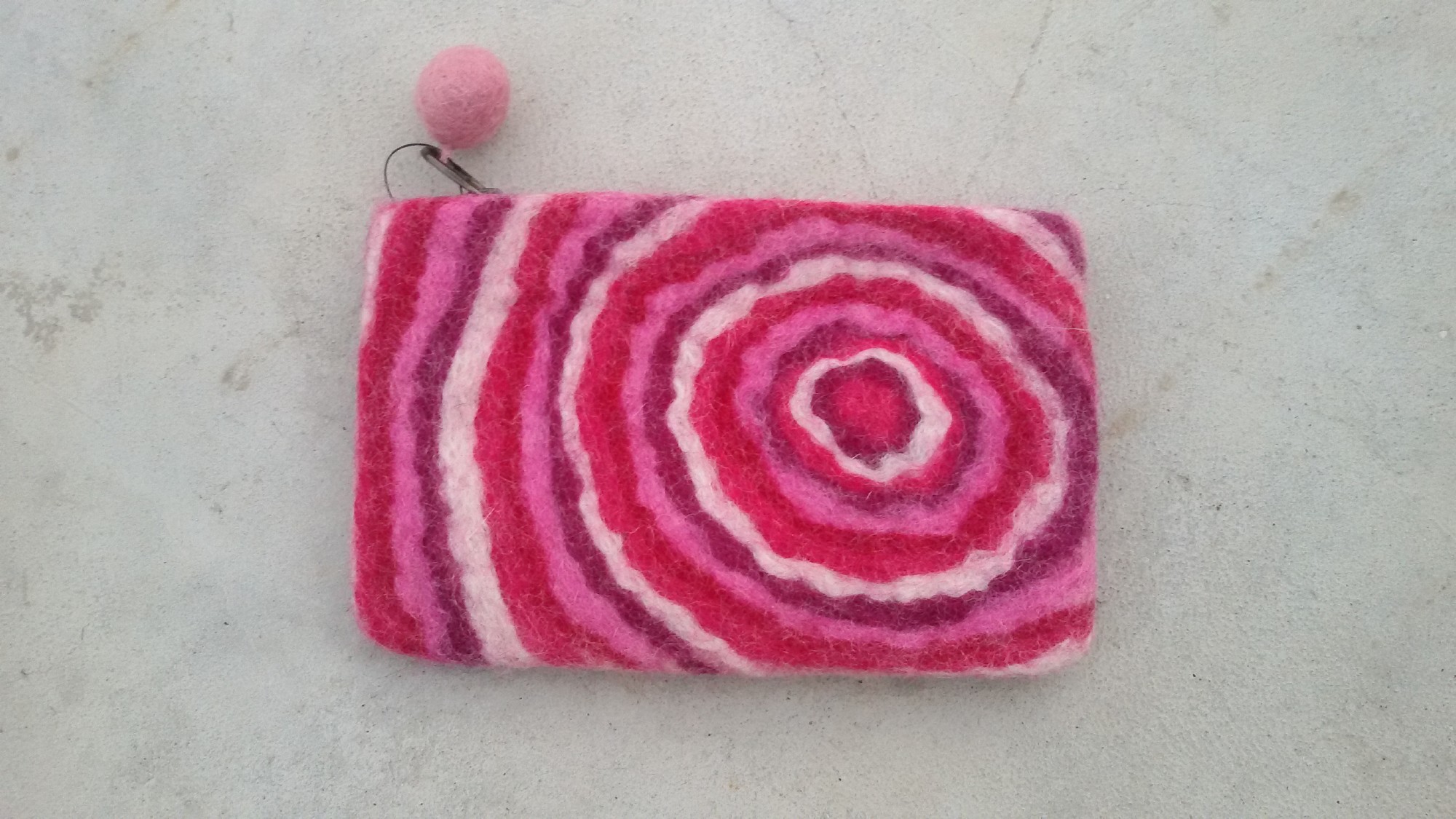 Filz-Etui mit Zipper rosa, B 16 cm, H 10 cm günstig bestellen