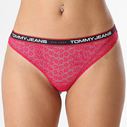 Lot De 3 Strings Femme 4714 Noir Bleu Rose