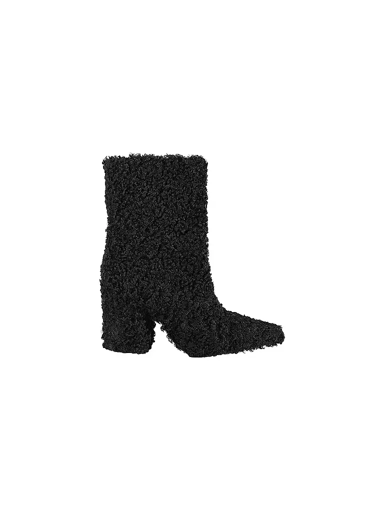 MSGM Stiefel in Felloptik schwarz