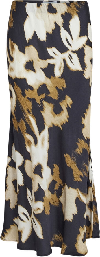 Minus MSBernia Midi Skirt Arrowwood yellow print