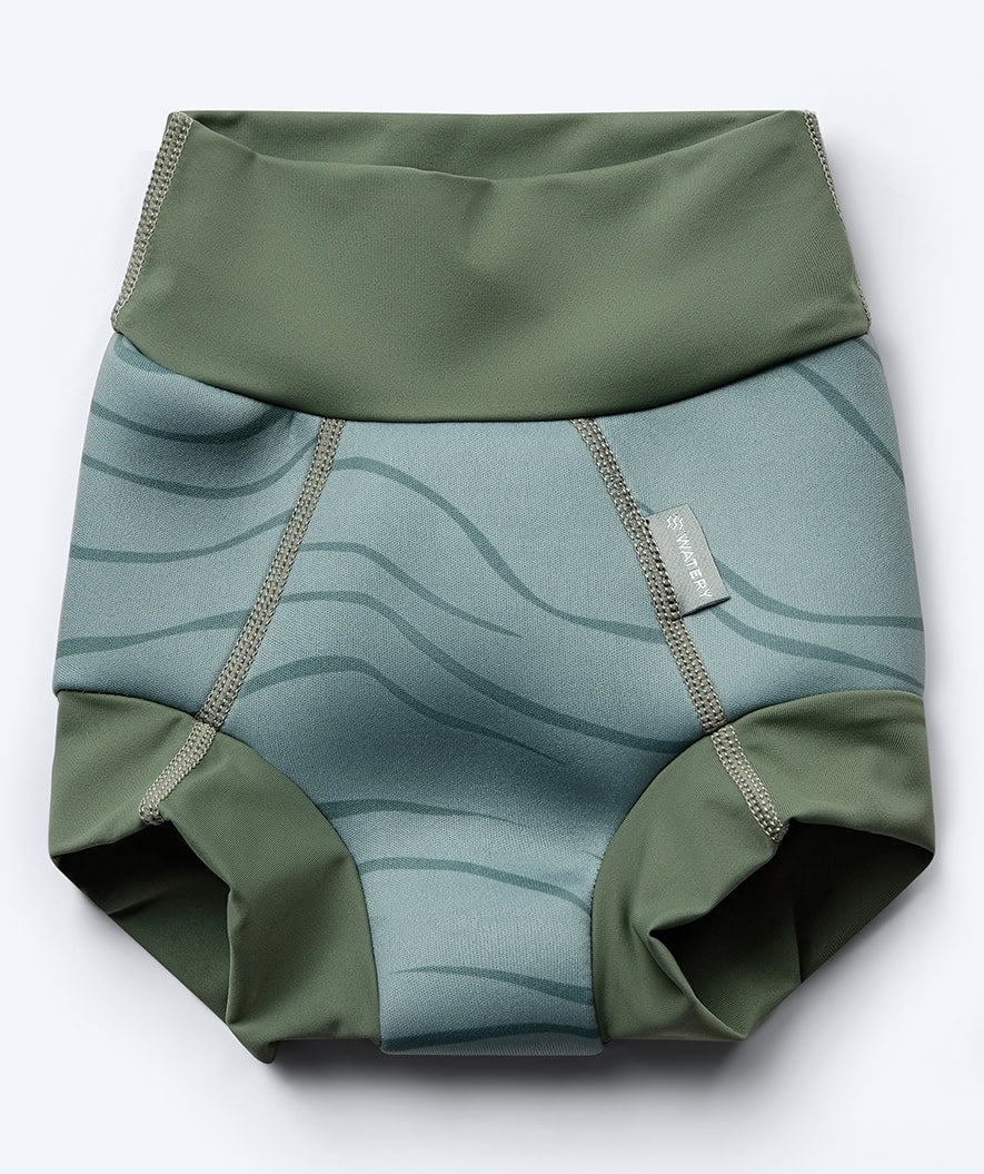 Watery blebadebukser til børn - Neoprene Swim Nappy - Fjord Green