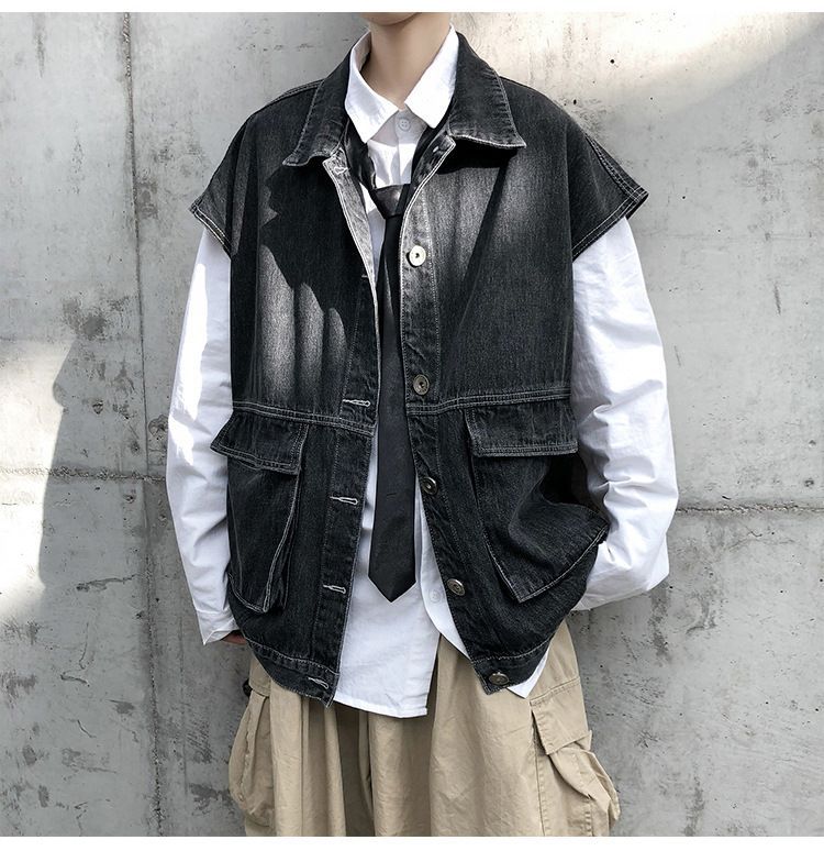 POSI - Denim Cargo Vest