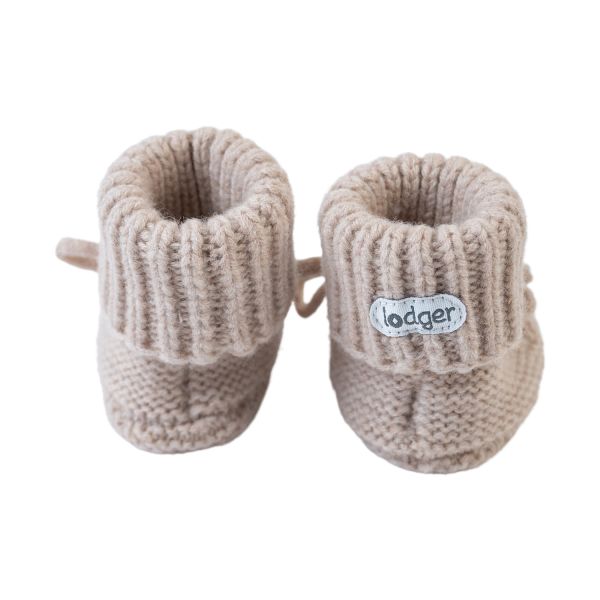 Slofjes Merino Wool Beige 6-12M