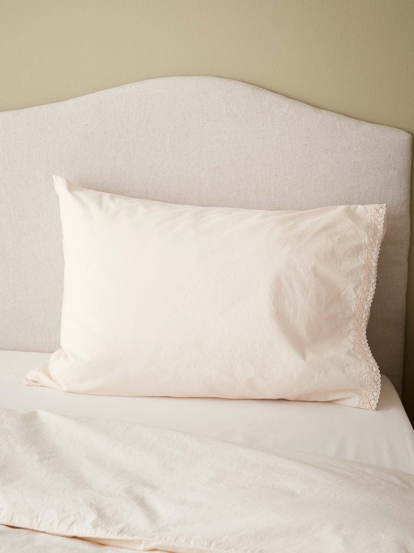 Taie d'oreiller percale de coton 