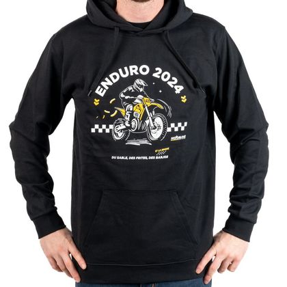 Sweat Motoblouz HOODIE ENDURO 2024 - Blanc / Noir