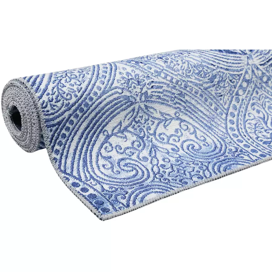 Wecon home Kurzflorteppich Grace blau