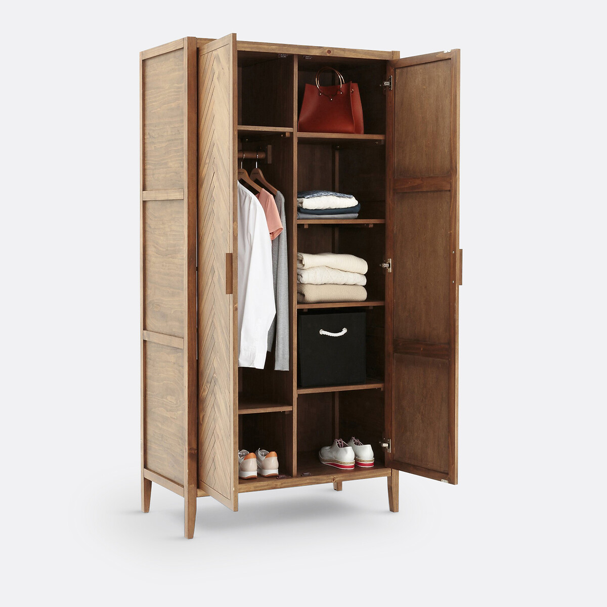 LA REDOUTE INTERIEURS<br>Armário com 2 portas em pinho maciço Nottingham