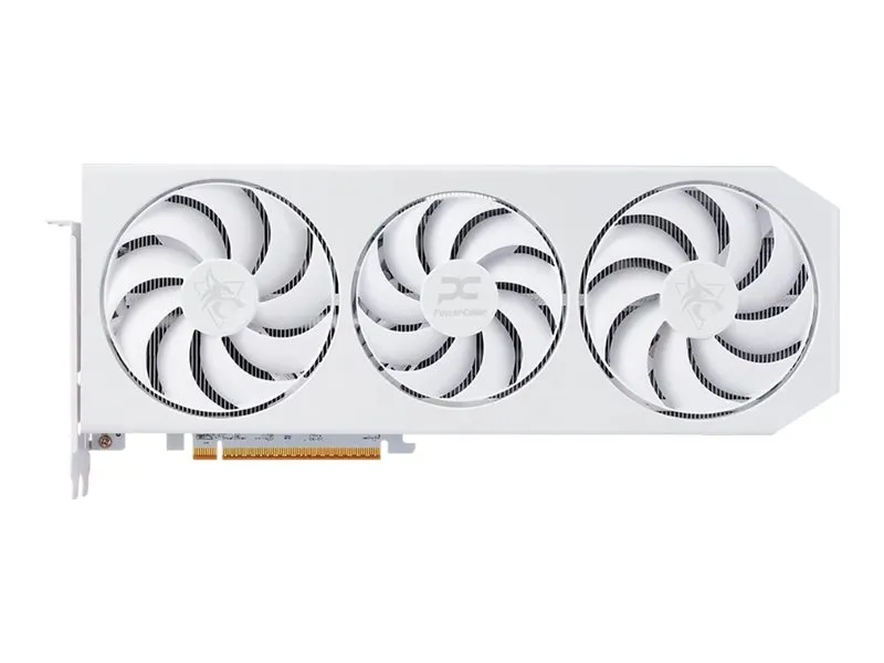 PowerColor Hellhound Radeon RX 9070 XT - Grafikkort - Radeon RX 9070 XT - 16 GB GDDR6 - PCIe 5.0 x16 - HDMI, 3 x DisplayPort - spektralhvid