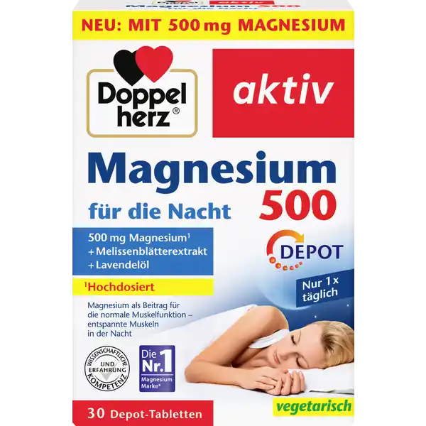 aktiv Magnesium 500 für die Nacht Depot-Tabletten