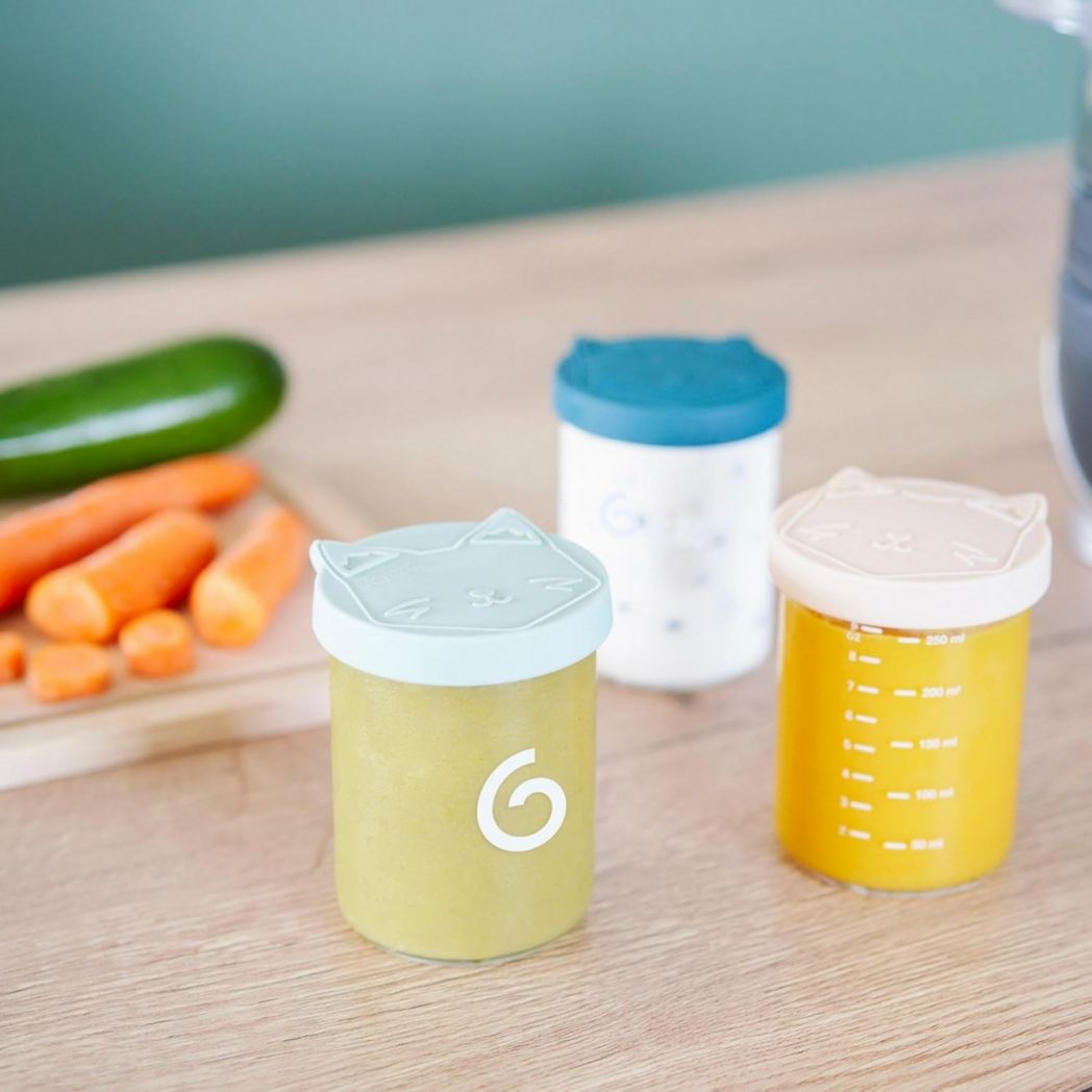 Babymoov Nutribaby(+), Robot cuiseur multifonction 6 en 1 pour bébé, cuiseur vapeur, grande capacité 2,2 L, petits pots maison, idéal pour diversifier les repas, vert opale