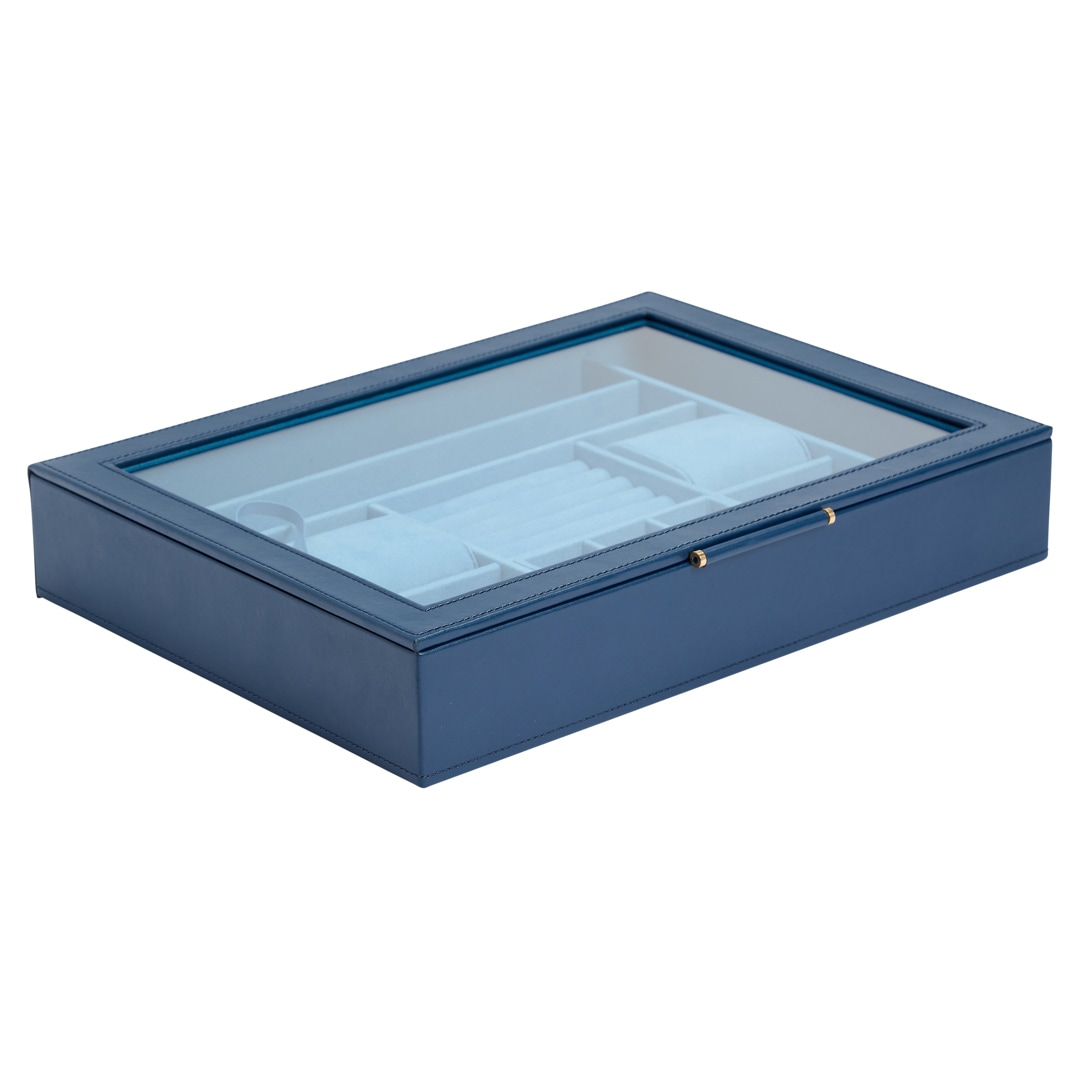 Wolf 1834 Sophia Schmuckbox mit Fenster Blau