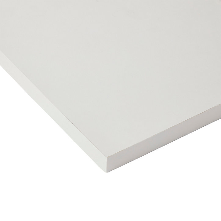 Tablette mélaminé blanc 30 x 120 cm, ép.1,8 cm