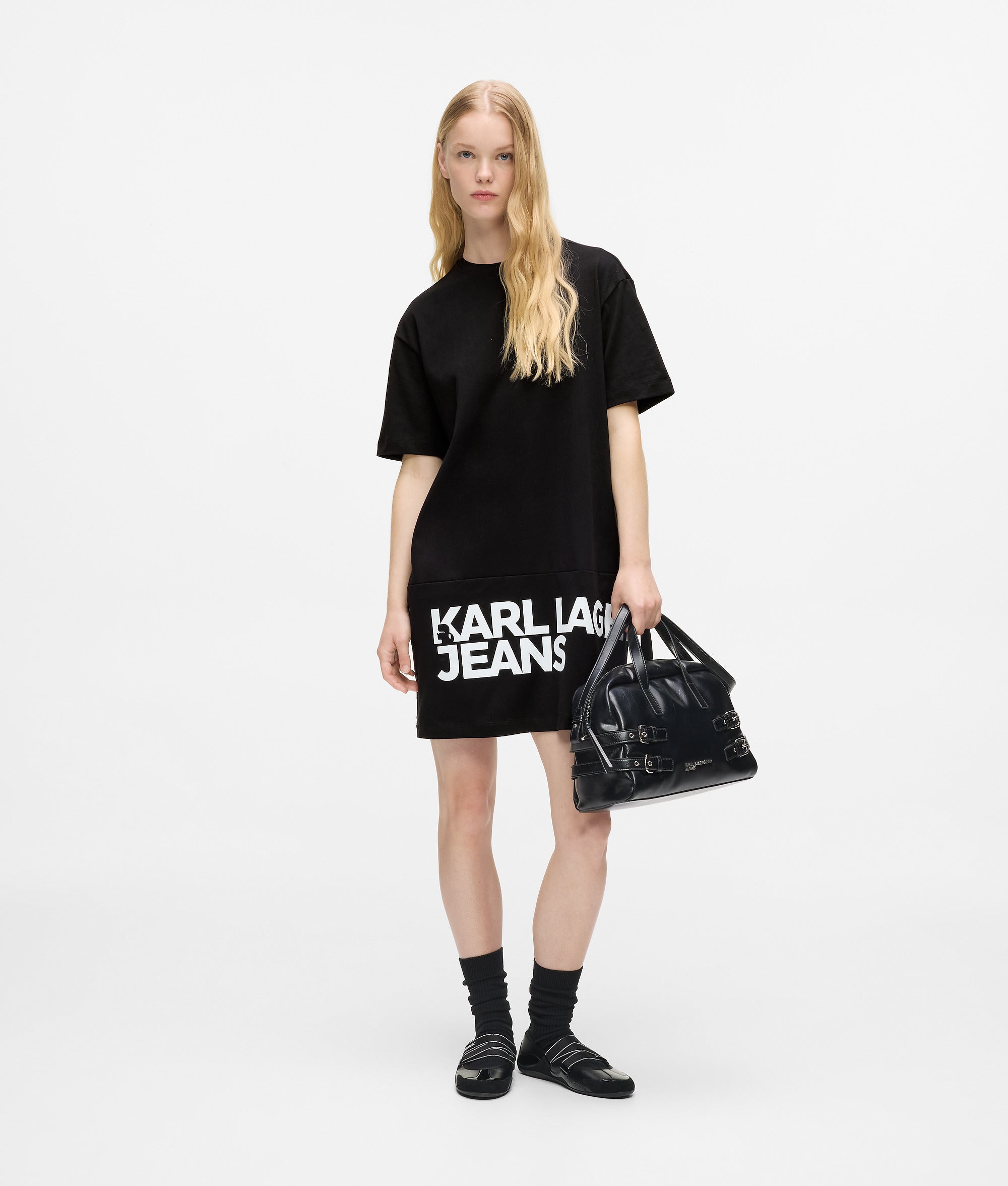 T-shirt jurk met logo