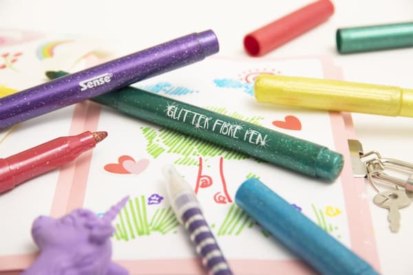 Tusj Glitter 6 stk. Sense