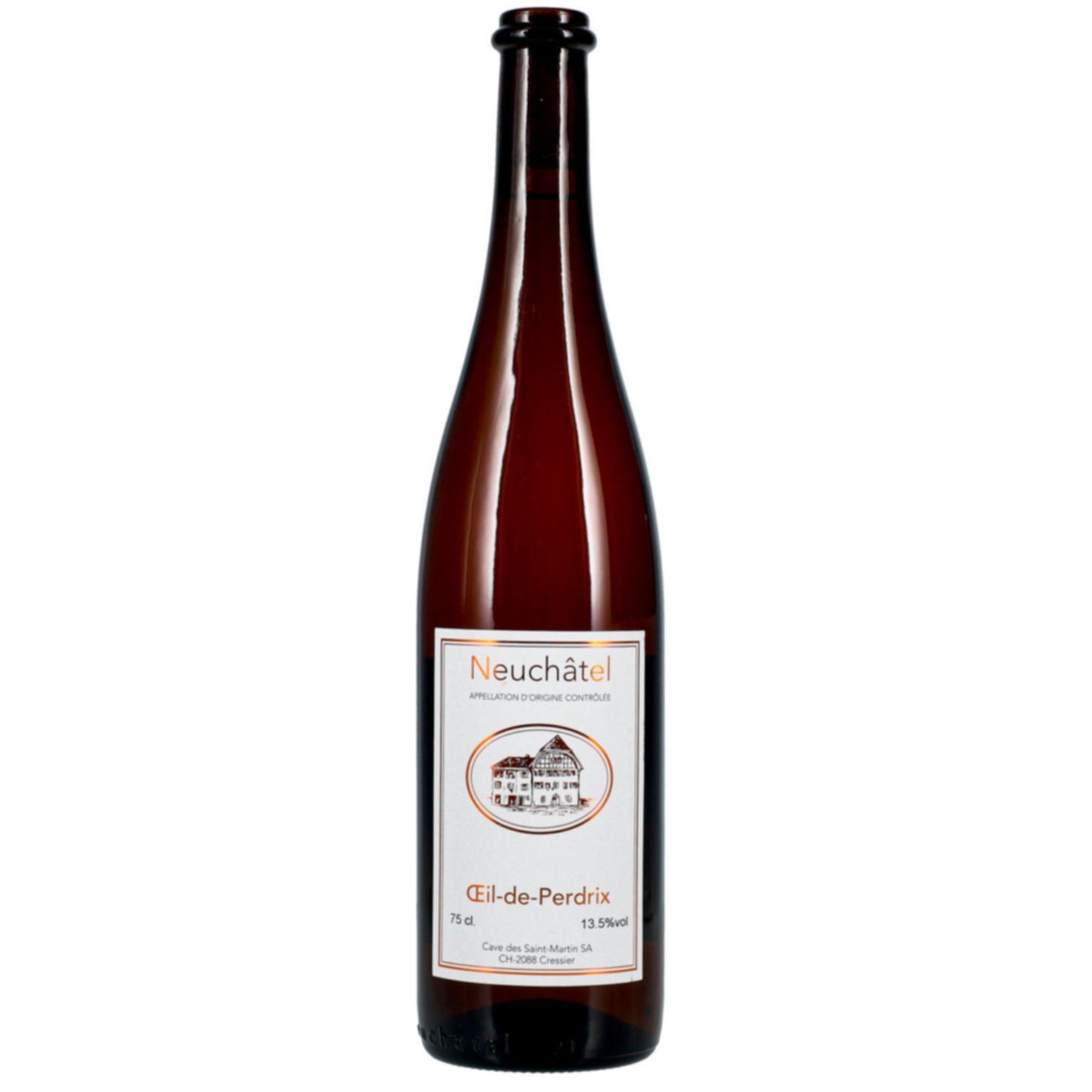 Neuchâtel AOC Oeil de Perdrix Cave des Saint-Martin -75cl