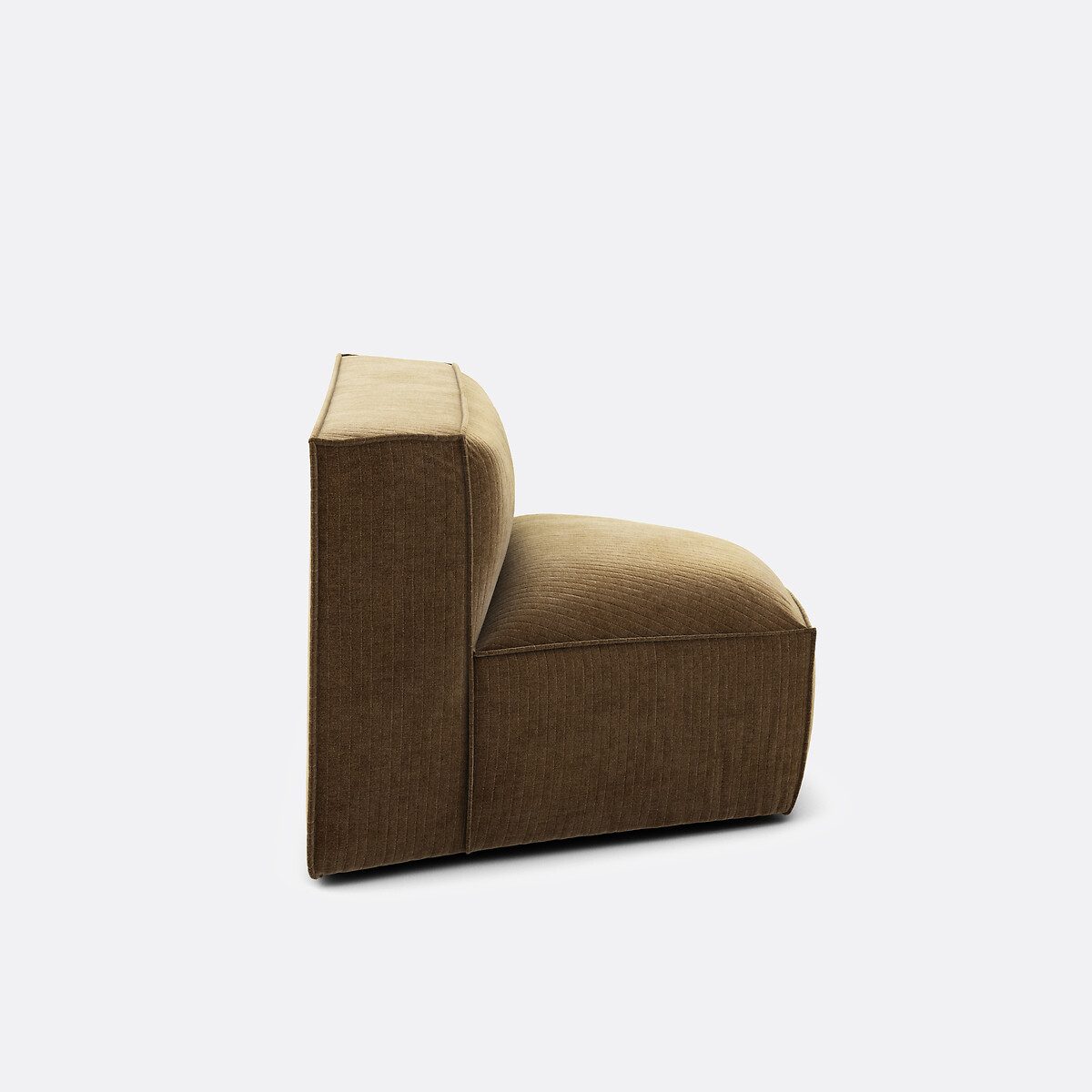 LA REDOUTE INTERIEURS<br>Canto modular aberto, veludo vintage Seven