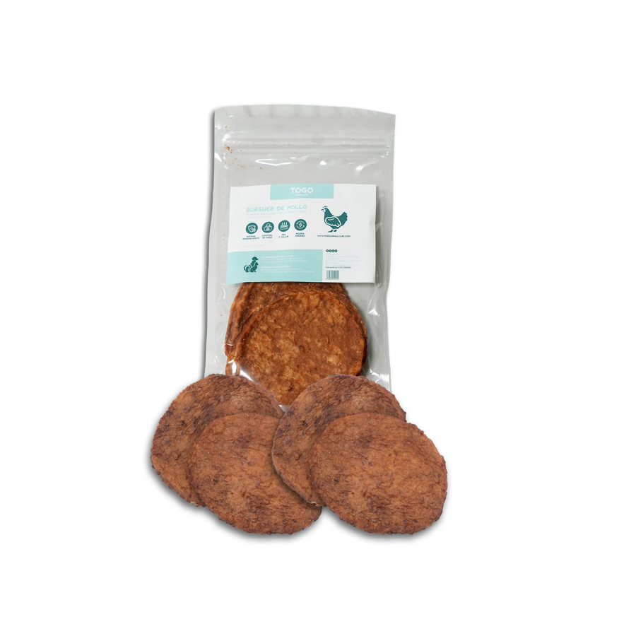Hambúrguer de Frango Togo Animal Care | Petiscos Naturais